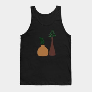 Boho Pots and Leaves Tank Top